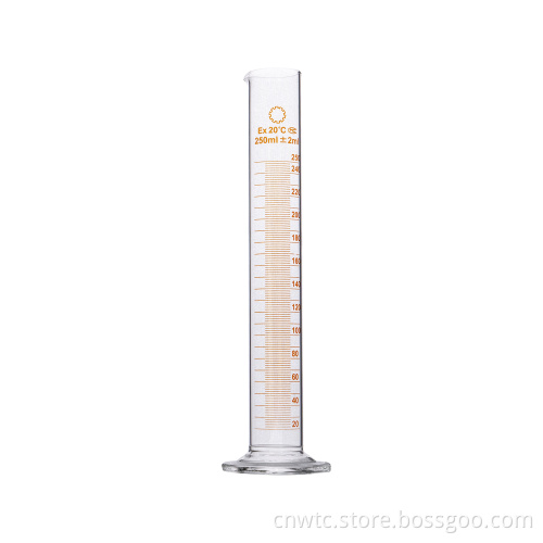 100ml & 250ml Laboratory Glass Graduated Bottles, Measuring Cylinders, and Tubes with Round Bases